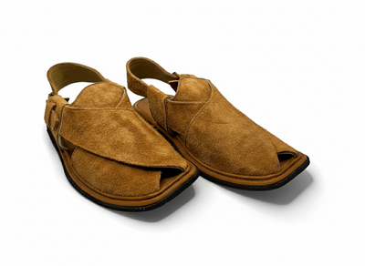 Maple Forge (Ginger Brown Thin Sole Suede Peshawari Chappal)
