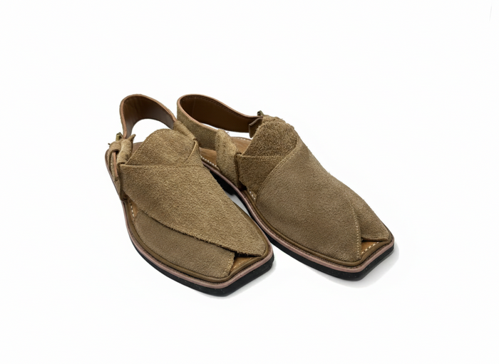 Pakhtun Pride (Beige Color Suede)