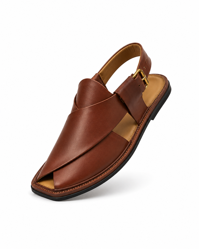 Russet Valor (Thin Sole Soft Padded Peshawari Chappal)